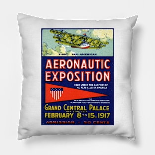 1917 Aviation Exposition Pillow