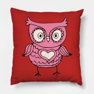 Cute hand drawn owl Pillow