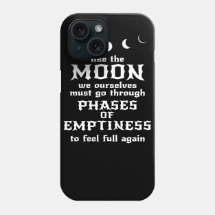 Moon Phases of Emptiness Phone Case