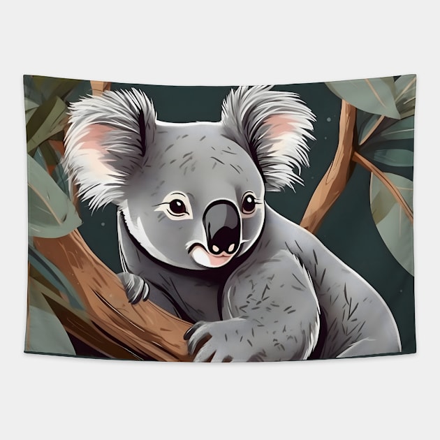 Just a Cute Koala Tapestry by Whole Lotta Pixels