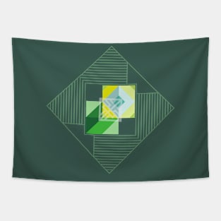 Abstract Geometric Minimalist Modern Tapestry