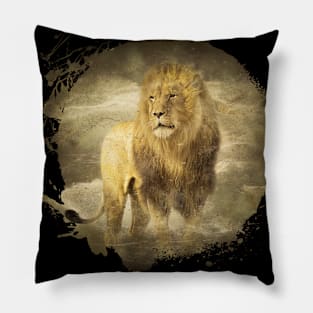 Lion Animal Wildlife Jungle Nature Safari Freedom Travel Africa Pillow