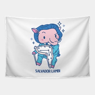 Salvador Lambi Funny Animal pun Tapestry