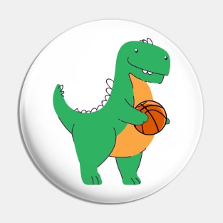 Basketball Dino Kids Pin