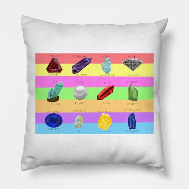 Birthstones Selection Pack Pillow by DesignsBySaxton