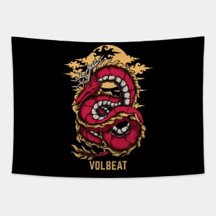Flying Dragon Volbeat Tapestry