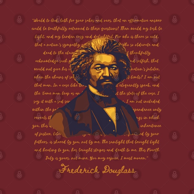 Frederick Douglass Portrait and Quote by Slightly Unhinged