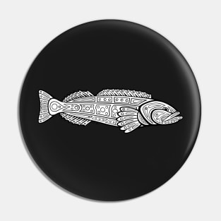 Native Inspired Ling Cod Pin