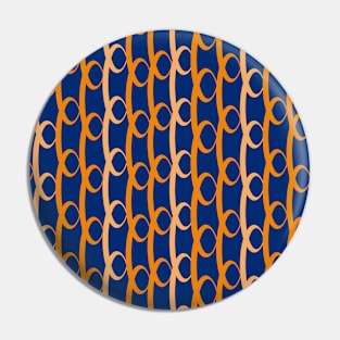 Orange hoop chain Pin