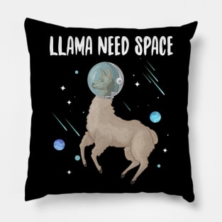 Llama Need Space Pillow