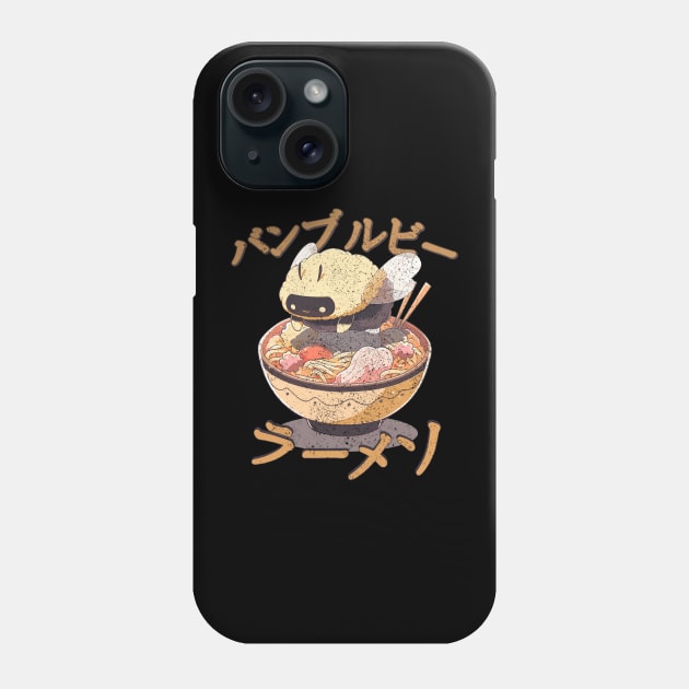 Kawaii - Bumble Bee Ramen - Japanese Phone Case by Kawaii Kingdom