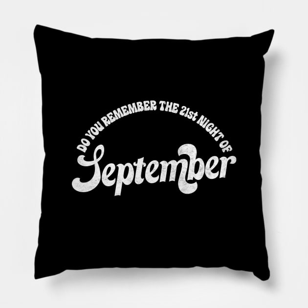 Do you remember - the 21st night of September? Pillow by DankFutura