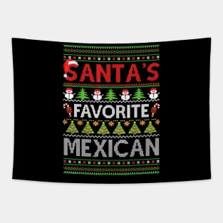 santas favorite mexican ugly christmas Tapestry