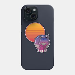 Summer Sun Hippo Phone Case