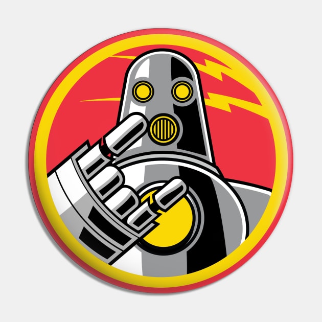 Metal Robot - Robot Only Logo Pin by Metal Robot