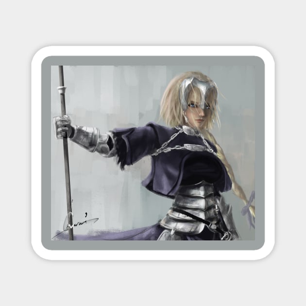 Jeanne D'Arc Magnet by chururi