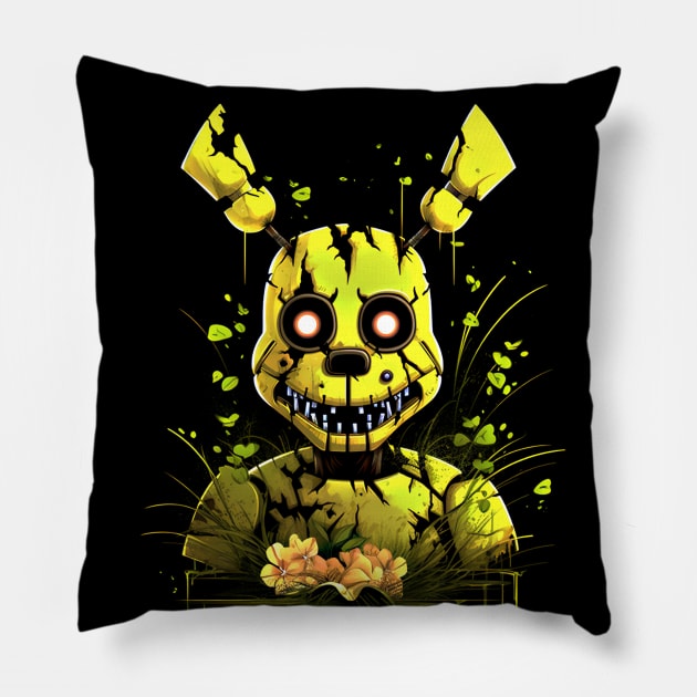 Afton Springtrap: Dredges Pillow by shecamefromcyberspace@gmail.com