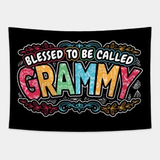 Blessed to be Called Grammy Grandma Gifts Tapestry