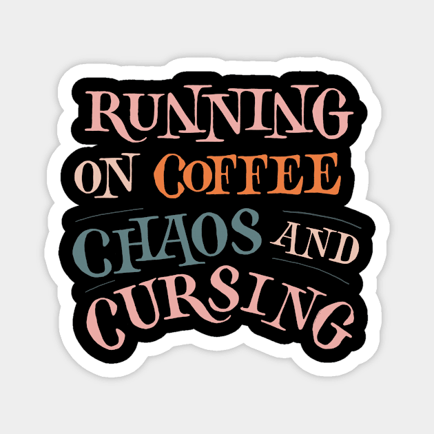 Running on coffee (no background) Magnet by Letters_by_Sid