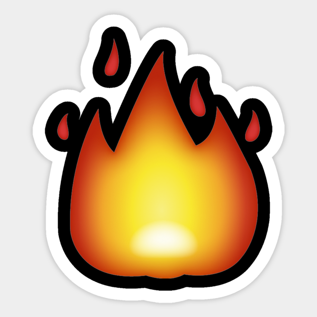 1fignbwalmx7em https www teepublic com sticker 3073383 fire lit emoji shirt