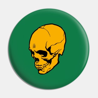 Skull- yellow Pin