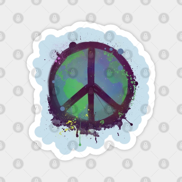 Peace Magnet by njonestees