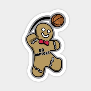 Toronto Raptors Gingerbread Man Magnet