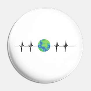 heart beat-planet Pin