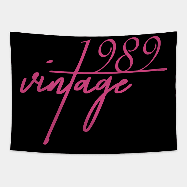 1989 Vintage. 31th Birthday Cool Gift Idea Tapestry by FromHamburg