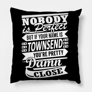 Nobody is Perfect TOWNSEND Pretty Damn Close Pillow