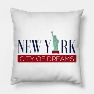 New york city of dreams Pillow