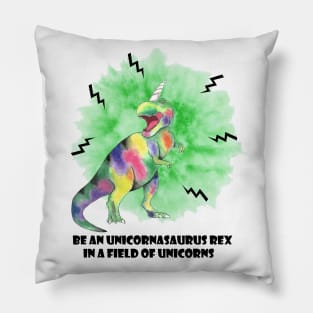 unicornasaurus rex Pillow