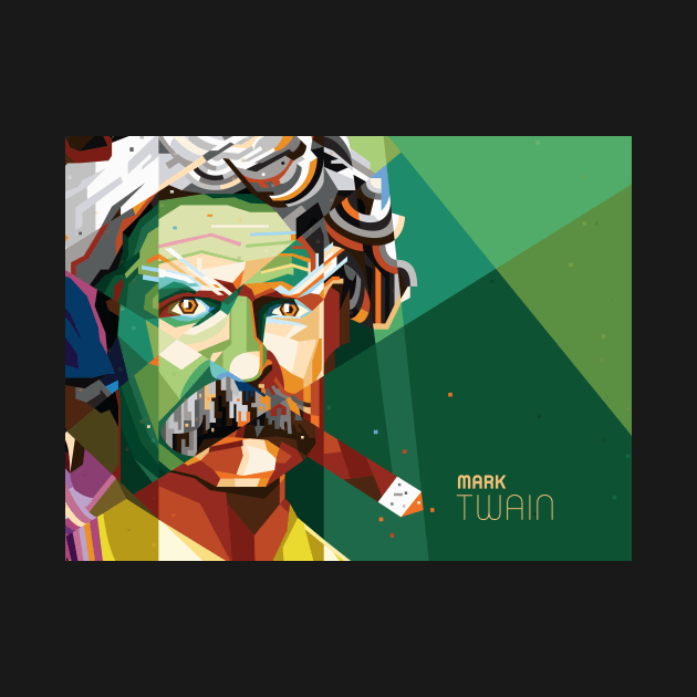 Mark Twain Pop Art by Mattgyver