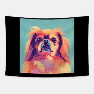 Pekingese in 70's Tapestry