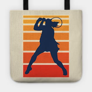 Vintage Women Tennis Silhouette Tote