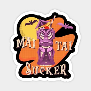 Mai Tai Cute Funny Tiki Vampire Halloween Drink Culture Magnet