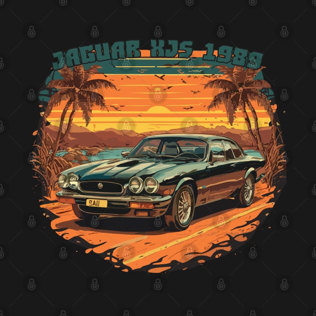 Jaguar XJS 1989 - Classic Car Vector Design by diegotorres