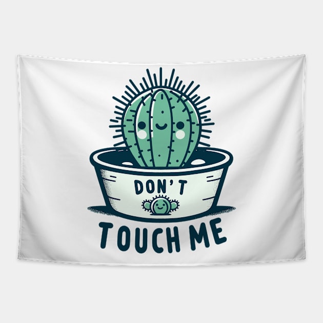 Prickly Persona - Humorous Cactus Pot Tapestry by WEARWORLD