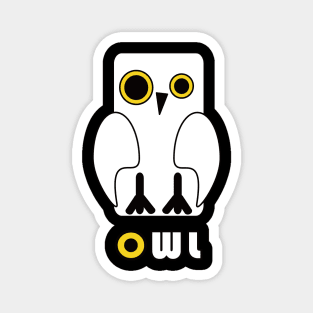 White Owl Magnet