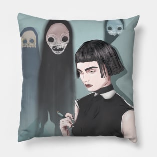 Haunted thoughts Pillow