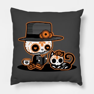 The day of dead mexican skull Pillow