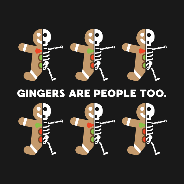 Gingerbread Man Funny Christmas Skeleton Gingers by HolidayoftheWeek