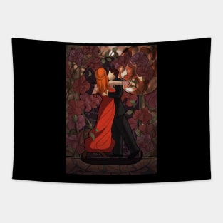 Dancing with Orchids Tapestry