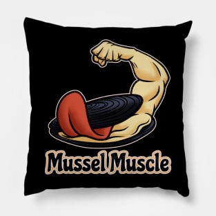 Funny Cute Mussel Muscle Pillow