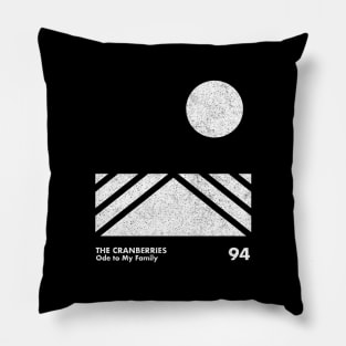 Cranberries / Minimal Graphic Design Tribute Pillow