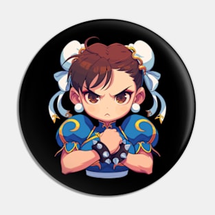 Street Fighter Chun Li Art Pin