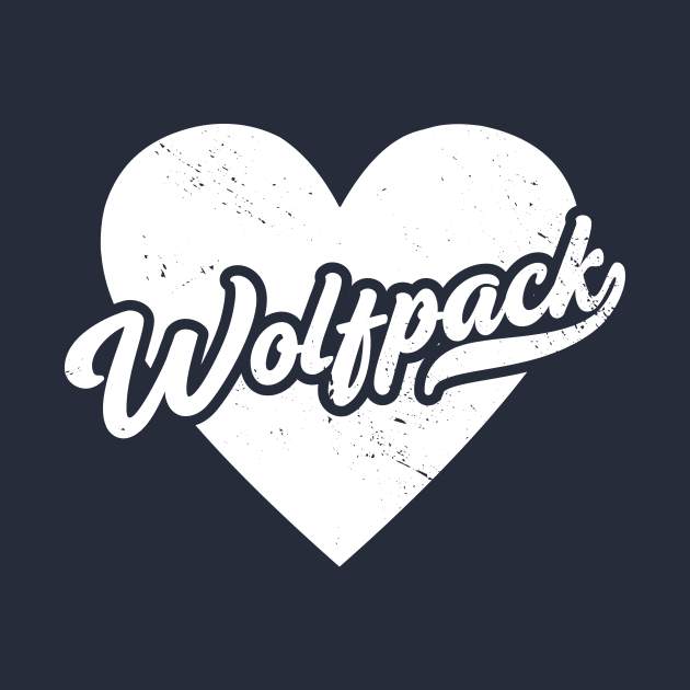 Vintage Wolfpack School Spirit // High School Football Mascot // Go Wolfpack by SLAG_Creative