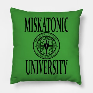 Miskatonic University Logo with Text Pillow