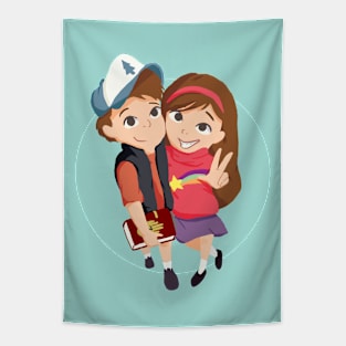 Gravity Falls - Mystery Twins Tapestry