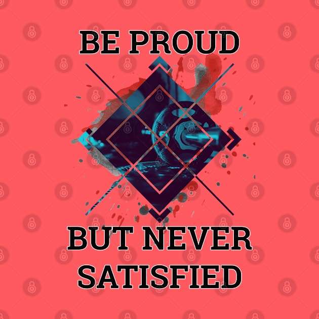 Be Proud But Never Satisfied by By Diane Maclaine